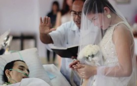 Clip đám cưới trên giường bệnh của chàng trai ung thư hút gần 1 triệu lượt xem