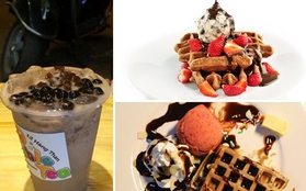 Thưởng thức bánh Waffle, trà sữa Bubble Tea ở 12 Hàng Than