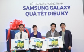 100 khách hàng trúng thưởng quà Tết của Samsung Galaxy