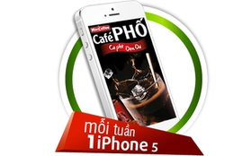 “Chộp khoảnh khắc độc đáo cùng Cafe Phố” nhận iPhone 5