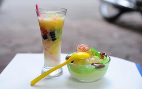 Lạ miệng với chè Cendol - Panna Cotta tại quán Min Bông