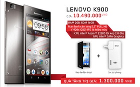 Lenovo K900: Mạnh mẽ và tinh tế