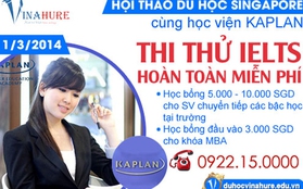 Hội thảo: Du học Singapore thi thử IELTS miễn phí cùng học viện KAPLAN