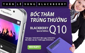 TechOne Tặng Blackberry Q10 trong tuần lễ vàng Blackberry