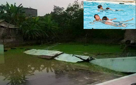 Vĩnh Phúc: Sập tường bể bơi, một  học sinh tử vong tại chỗ
