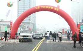 Sáng nay thông xe cầu vượt nút giao Nguyễn Chí Thanh - Đường Láng 