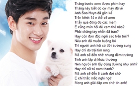 Bất ngờ với câu hỏi bằng…thơ của fan Việt dành cho Kim Soo Hyun