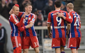 Bayern Munich độc chiếm ngôi đầu Bundesliga sau chiến thắng 4 sao