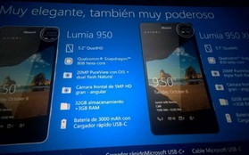 Microsoft xác nhận thông số, thiết kế Lumia 950, 950 XL trong slide nội bộ