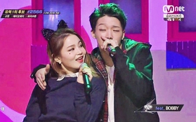 HI SUHYUN cực đáng yêu giành giật Bobby (iKON) trên sân khấu