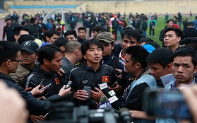 HLV Miura không hài lòng về hàng tiền đạo của Olympic Việt Nam