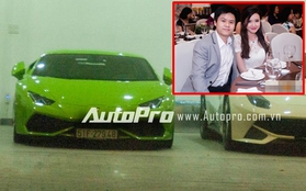 Siêu xe Lamborghini Huracan của hôn phu Midu ra biển trắng