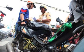 CSGT ra quân truy bắt và xử lý triệt để xe "mù", xe độ trên đường phố Sài Gòn