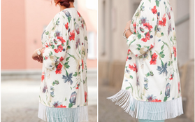 5 bước đơn giản biến áo sơ mi cũ thành kimono cardigan cực điệu