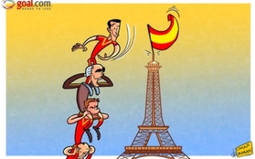 Vidic gọt đầu theo Balotelli, TBN treo cờ trên nóc tháp Eiffel
