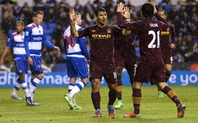 Reading 0-2 Man City: Áp đảo