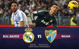 2h30 9/5 Real Madrid – Malaga: Khi những trái tim không còn chung nhịp đập