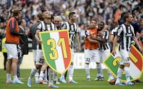 Chùm ảnh Juventus trong ngày lên ngôi tại Serie A
