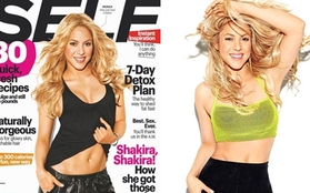 Shakira tự tin khoe eo thon trên tạp chí