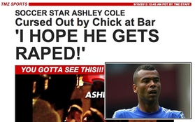 Lộ clip Ashley Cole bị chửi rủa thậm tệ trên phố