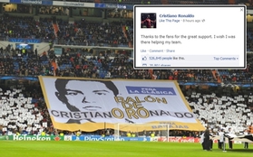 Ronaldo xúc động cảm ơn CĐV Real trên facebook