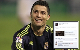 Ronaldo chia sẻ clip cảm động về các VĐV khuyết tật trên facebook cá nhân