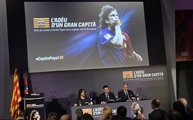 Carles Puyol chia tay Barcelona trong nghẹn ngào