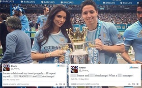 Bồ Samir Nasri lớn tiếng chửi bậy vì người yêu lỡ World Cup