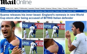 Báo chí thế giới sôi sục vì vụ "cẩu xực" của Luis Suarez