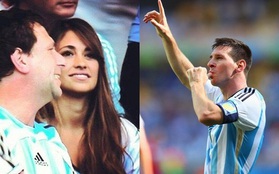 Messi thăng hoa nhờ bạn gái và con trai đến cổ vũ