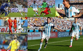 Argentina nhọc nhằn tới Maracana nhờ song sát Messi - Di Maria