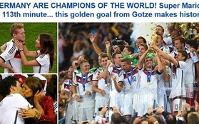 Báo chí thế giới đưa Gotze và đội tuyển Đức lên mây xanh