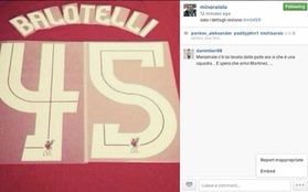 Chuyển nhượng 22/8: Balotelli mang áo số 45 tại Liverpool