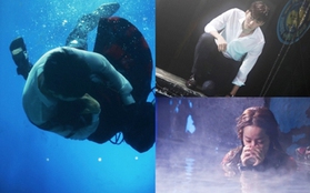 Bí mật đằng sau cảnh ôm ấp dưới nước của Hyun Bin và Han Ji Min