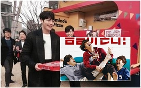 Kim Woo Bin và bạn diễn trong “Twenty” tặng pizza cho các nữ sinh viên