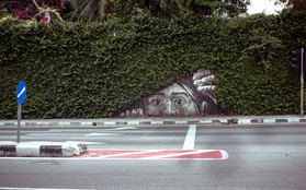 Những bức tranh đường phố "tương tác" với cảnh vật xung quanh