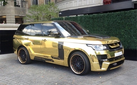 Lóa mắt trước chiếc Range Rover dát vàng của tỷ phú Arab