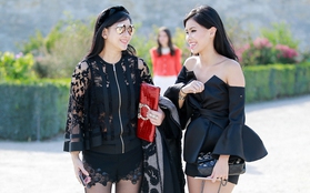 Mẹ & em chồng Hà Tăng diện đồ siêu ngắn dự Paris Fashion Week