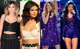 Selena Gomez bị nghi "đạo" style của Miley Cyrus & Taylor Swift