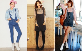 Phối đồ đậm chất retro cá tính cùng quần Dungarees