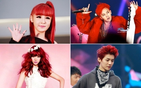 Top 10 thần tượng Hàn "chất" nhất với màu tóc đỏ