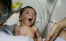 Những hình ảnh đáng yêu của bé trai sơ sinh bị vứt trong thùng rác ở Sài Gòn 