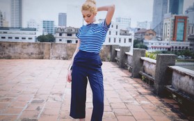 Thêm nét dịu dàng mà vẫn phóng khoáng với quần culottes