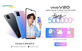 Viettel Store bất ngờ bán vivo V20 dưới 8 triệu đồng đi kèm ưu đãi viễn thông