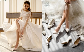 Những thiết kế giày cưới đẹp như mơ luôn sẵn lòng “đốn tim” nàng dâu khi mùa cưới vừa gõ cửa
