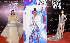 Khoảnh khắc đẹp thảm đỏ Aquafina Vietnam International Fashion Week 2020: Thanh Hằng, Ngọc Trinh, Thủy Tiên, Võ Hoàng Yến, Châu Bùi… cả team đi vào hết!