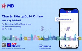 MB ra mắt tính năng "chuyển tiền quốc tế Online" trên APP MBBank