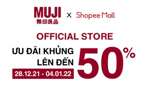 MUJI chính thức có mặt trên Shopee từ ngày 28/12/2021 cùng nhiều ưu đãi hấp dẫn