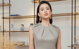 Hoa hậu Tiểu Vy thanh lịch với thời trang công sở của NTK Nguyễn Chí Nghĩa