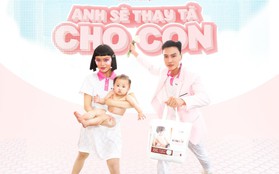 Học trò Tóc Tiên gây bão với MV "Anh sẽ thay tã cho con"